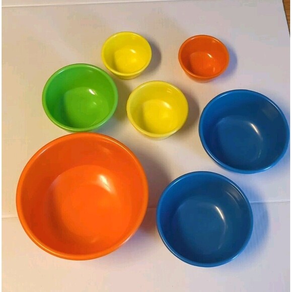 Blisscraft of Hollywood Nesting Bowls Lids 19 Piece Set Vintage Mixing Storing - Picture 8 of 12